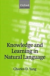 Knowledge and Learning in Natural Language (Hardcover)