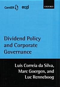 [중고] Dividend Policy and Corporate Governance (Hardcover)