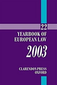 Yearbook of European Law (Hardcover)