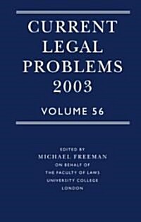 Current Legal Problems (Hardcover)