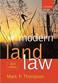 Modern Land Law (Paperback, 3rd)