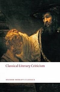 [중고] Classical Literary Criticism (Paperback)