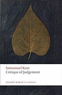 [중고] Critique of Judgement (Paperback)