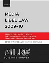 Mlrc 50-State Survey: Media Libel Law 2009-10 (Paperback)