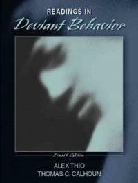 Readings in deviant behavior 4th ed