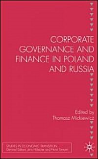 Corporate Governance And Finance in Poland And Russia (Hardcover)
