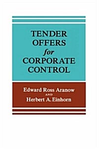 Tender Offers for Corporate Control (Hardcover)