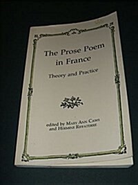 The Prose Poem in France (Paperback)