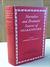 Narrative and Dramatic Sources of Shakespeare: Volume 3: The Earlier English History Plays (Hardcover)