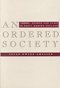 An Ordered Society: Gender and Class in Early Modern England (Paperback)