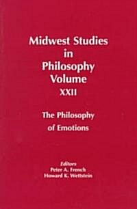 Midwest Studies Phil V 22: Philosophy of Emotions (Paperback)