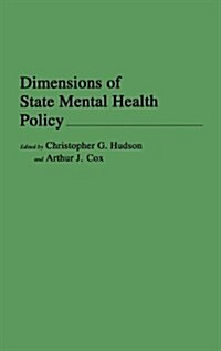 Dimensions of State Mental Health Policy (Hardcover)