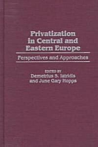 Privatization in Central and Eastern Europe: Perspectives and Approaches (Hardcover)