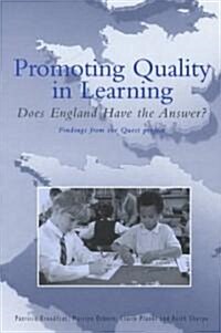 Promoting Quality in Learning (Paperback)