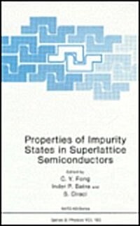 Properties of Impurity States in Superlattice Semiconductors (Hardcover)