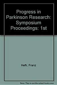 Progress in Parkinson Research (Hardcover)