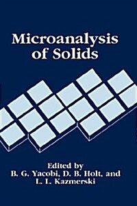 Microanalysis of Solids (Hardcover, 1994)