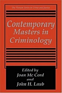 Contemporary Masters in Criminology (Hardcover, 1995)