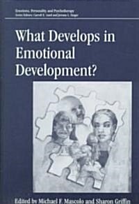 What Develops in Emotional Development? (Hardcover, 1998)