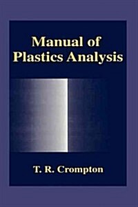Manual of Plastics Analysis (Hardcover, 1998)