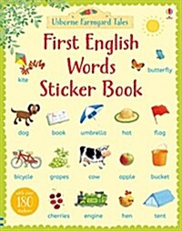 Farmyard Tales First English Words Sticker Book (Paperback)