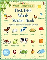 Farmyard Tales First Irish Words Sticker Book (Paperback)