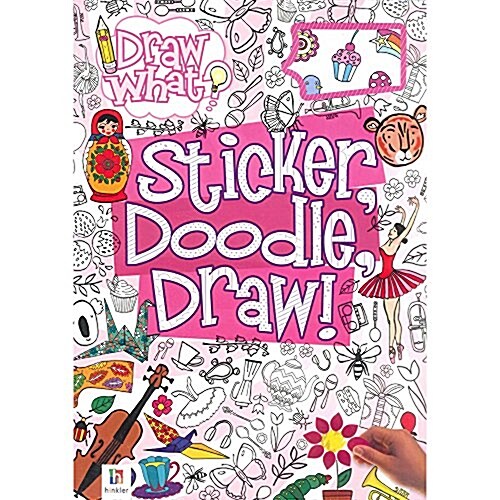 Sticker Doodle Draw! Pink (Paperback)