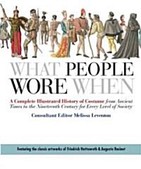 What People Wore When: A Complete Illustrated History of Costume from Ancient Times to the Nineteenth Century for Every Level of Society (Paperback)