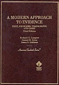 Modern Approach to Evidence (Hardcover, 3rd)