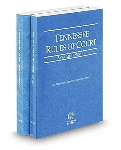 Tennessee Rules of Court 2002 (Paperback)
