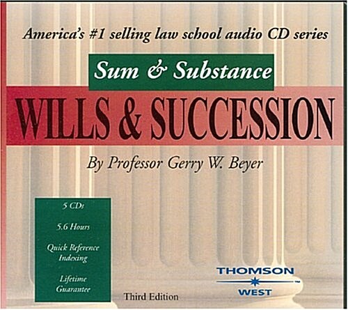 Sum & Substance Audio On Wills & Successions (Audio CD)