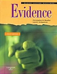 Black Letter Outline on Evidence (Paperback, 1st)