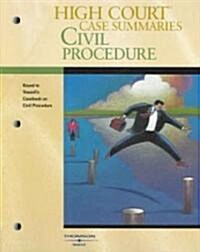 High Court Case Summaries on Civil Procedure (Paperback, 6th)