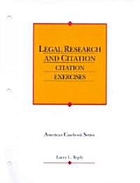 Legal Research & Citation (Paperback)