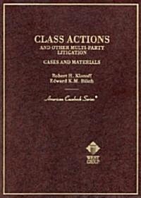Class Actions and Other Multi-Party Litigation (Hardcover)