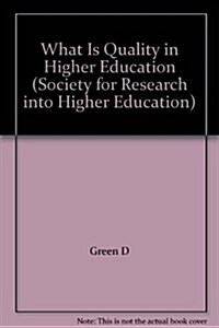 What Is Quality in Higher Education? (Paperback)