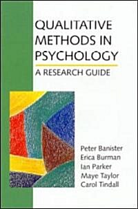 [중고] Qualitative Methods in Psychology : A Research Guide (Paperback)
