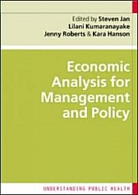 Economic Analysis for Management and Policy (Paperback)