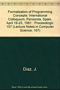 Formalization of Programming Concepts (Paperback)