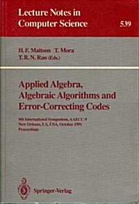 Applied Algebra, Algebraic Algorithms and Error-Correcting Codes (Paperback)