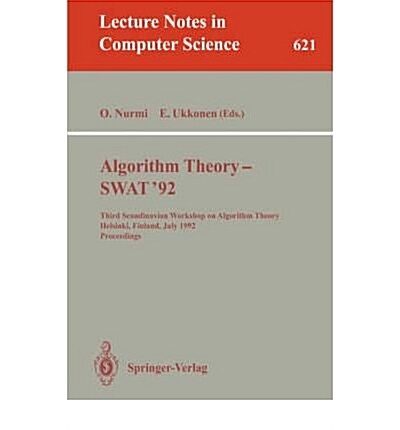 Algorithm Theory--Swat 92 (Paperback)