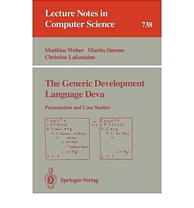 The Generic Development Language Deva (Paperback)