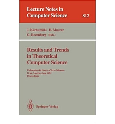 Results and Trends in Theoretical Computer Science (Paperback)