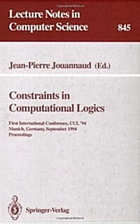 Constraints in Computational Logics (Paperback)