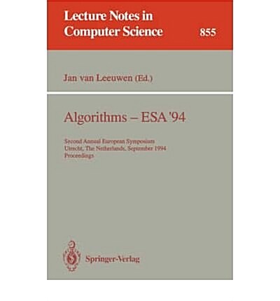 Algorithms-- Esa 94 (Paperback)