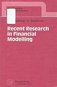 Recent Research in Financial Modelling (Paperback)