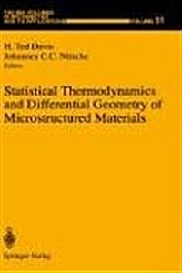 Statistical Thermodynamics and Differential Geometry of Microstructured Materials (Hardcover, 1993)