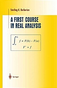 [중고] A First Course in Real Analysis (Hardcover)