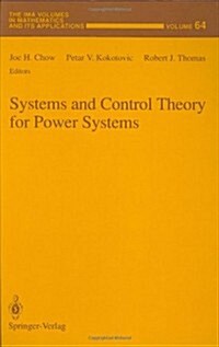 Systems and Control Theory for Power Systems (Hardcover, 1995)