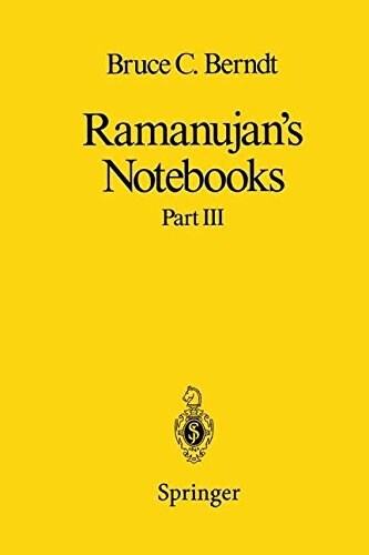 Ramanujans Notebooks: Part III (Hardcover, 2)